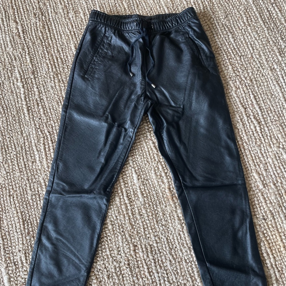 Minimum faux leather joggers